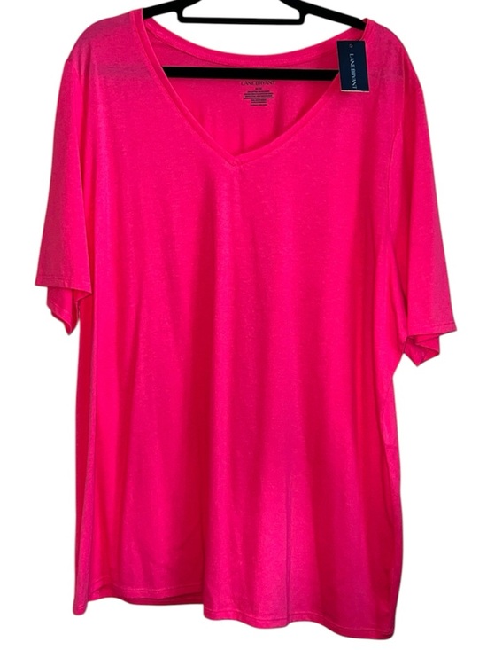 Lane Bryant Tops - 𝐋𝐀𝐍𝐄 𝐁𝐑𝐘𝐀𝐍𝐓 | NWT PINK SHORT SLEEVE TOP